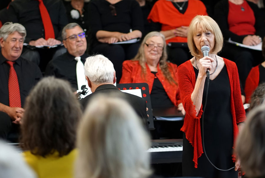 Julie sings "Alfie", Shoreham Singers 9 June 2024